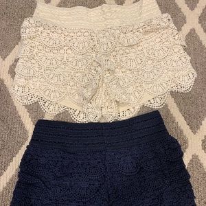 2 pair of Lace Shorts